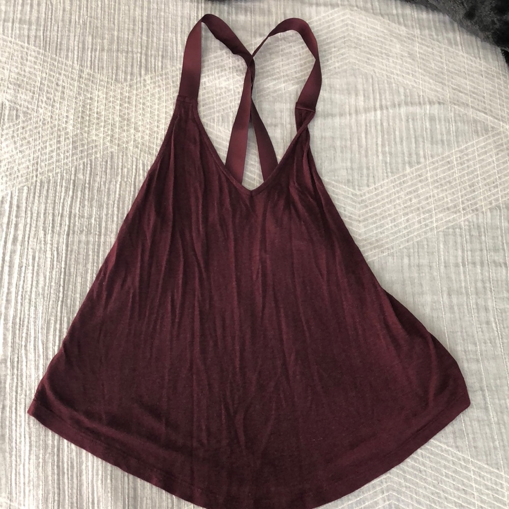 Ribbon trapped tank top